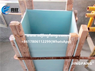 Coffrage de poteaux en PVC